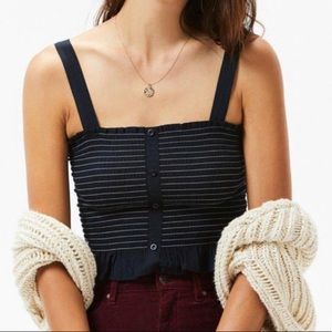 Kendall & Kylie smocked tank top